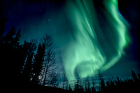 Aurora Swirl with Moon
