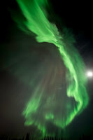 Aurora with the Moon