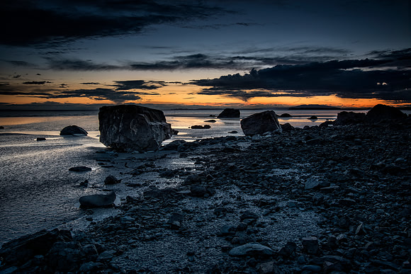 Big Rock Shoreline Sunset