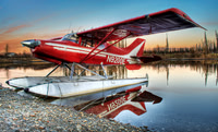 Red Maule on Floats