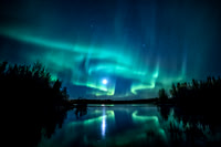Double Swirl Aurora Reflection